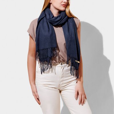 Katie Loxton Blanket Scarf in Navy